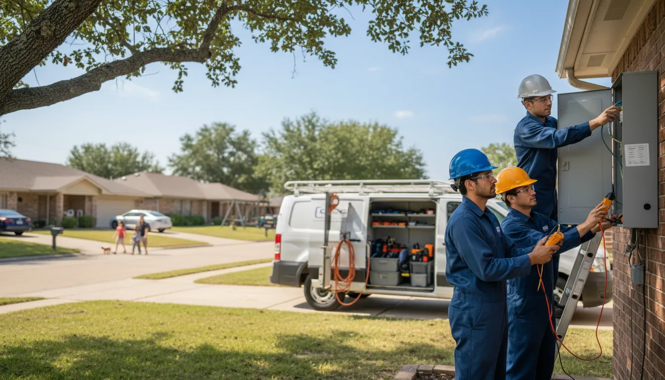 Certified electrician providing emergency electrical services in Stratford, WI